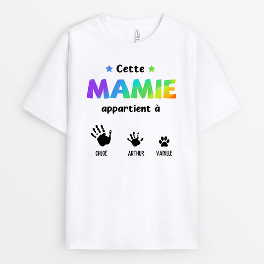 0637AFR1 Cadeau Personnalise T shirt Maman Mamie