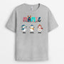 0641AFR2 Cadeau Personnalise T shirt Bonhommesdeneige Grand mere Maman Noel