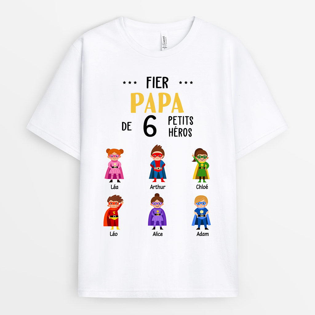 Fier Papi Papa - Cadeau Personnalisé | T-shirt pour Papi Papa