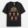 0661AFR1 Cadeau Personnalise T shirt Papi Papa Noel