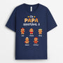 0661AFR2 Cadeau Personnalise T shirt Papi Papa Noel