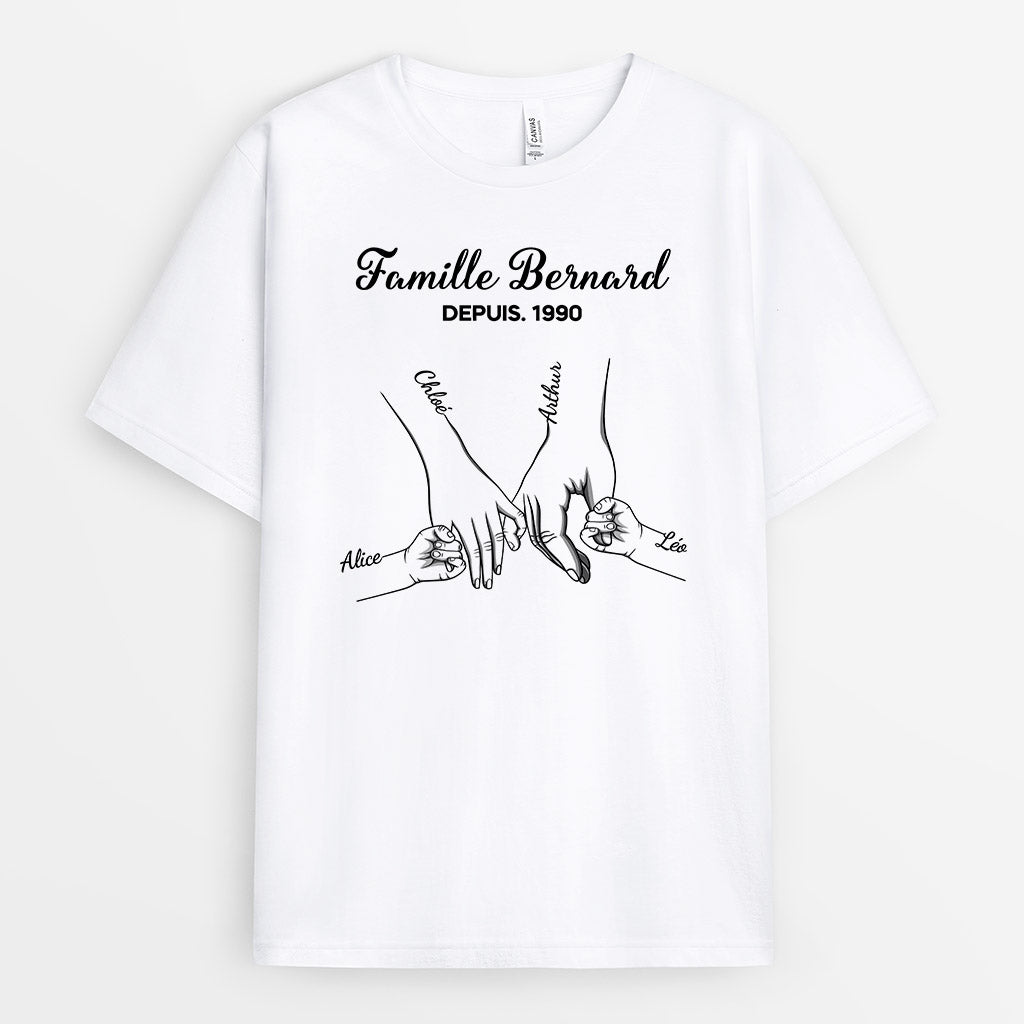 0662Afr2 Cadeau Personnalise T shirt Famille