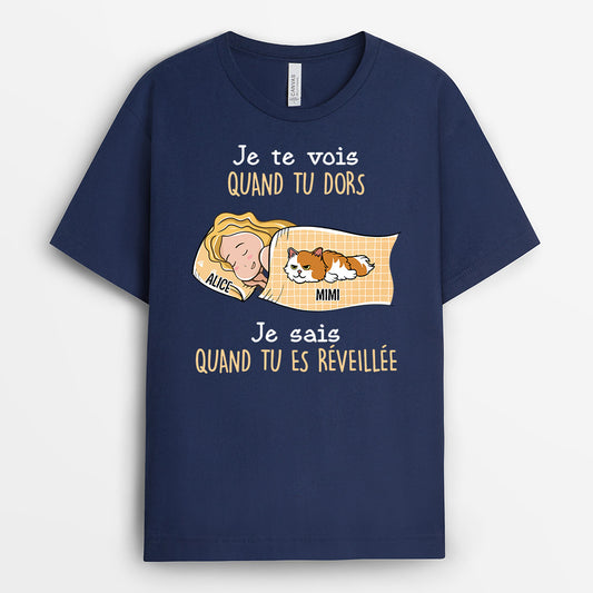 0672Afr1 Cadeau Personnalise T shirt OnTeVoit AmoureuxdesChats