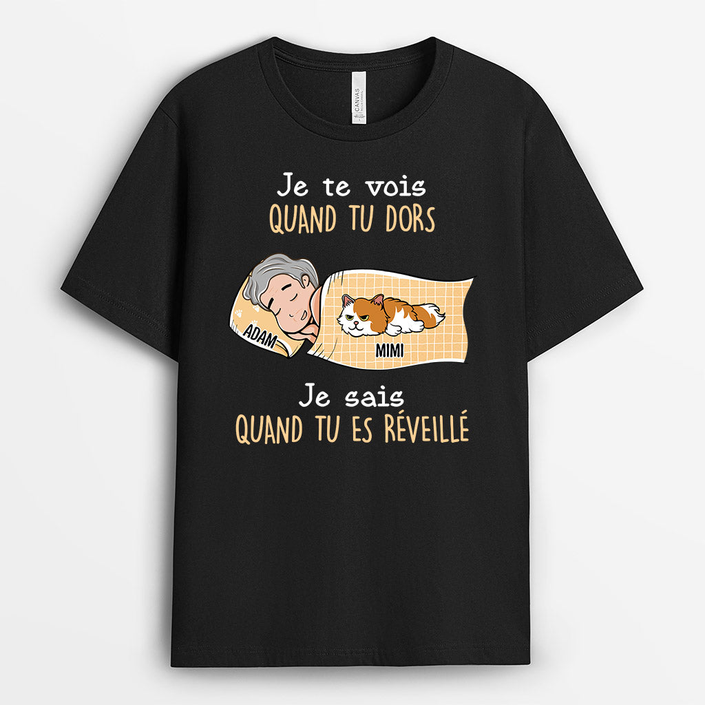0672Afr2 Cadeau Personnalise T shirt OnTeVoit AmoureuxdesChats