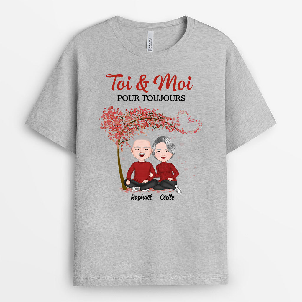 Toi Et Moi - Cadeau Personnalisé | T-shirt pour Couples/Amoureux