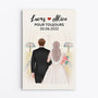 0719C597GFR1 Cadeau Personnalise Toile Mariage Couples Amoureux Saint Valentin