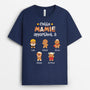 0721AFR1 Cadeau Personnalise T shirt Cookies Petits enfants Maman Mamie