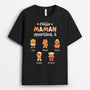 0721AFR2 Cadeau Personnalise T shirt Cookies Petits enfants Maman Mamie