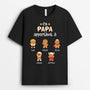 0721AFR2 Cadeau Personnalise T shirt Cookies Petits enfants Papa Opa