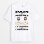 0736Afr2 Cadeau Personnalise T shirt Papa Papi