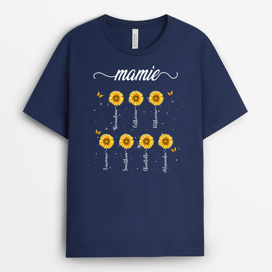 0742Afr1 Cadeau Personnalise T shirt Mamie Maman
