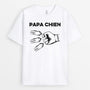 0749A290CFR1 CadeauPersonnaliseT shirtPapaChienAmoureuxdesChiens