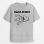 0749A290CFR2 CadeauPersonnaliseT shirtPapaChienAmoureuxdesChiens