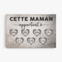 0751Cfr1 Cadeau Personnalise Toile Mamie Maman