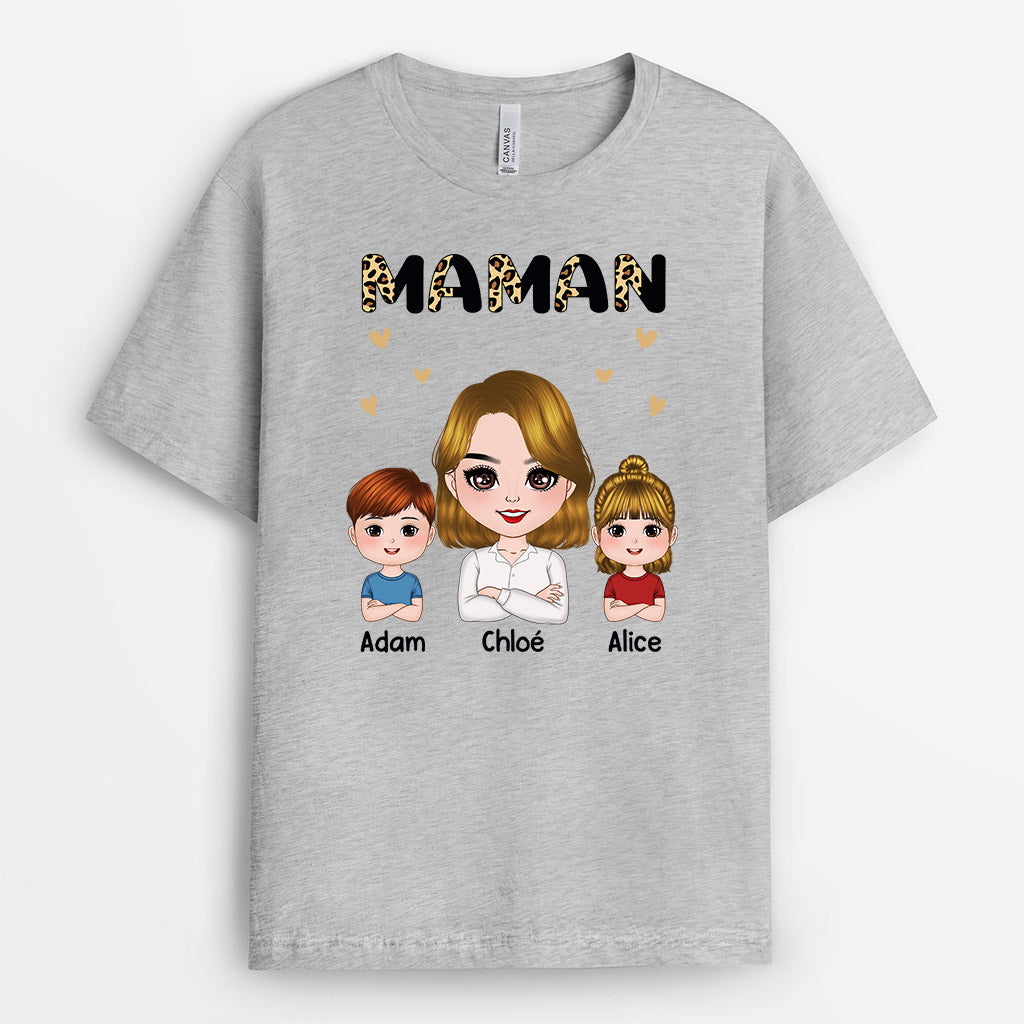 0756A530AFR1 Cadeau Personnalise T shirt Mamie Maman