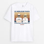 0757Afr1 Cadeau Personnalise T shirt Meilleur Papa Papi