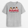 0762AFR1 Cadeau Personnalise T shirt Enfants Maman Mamie