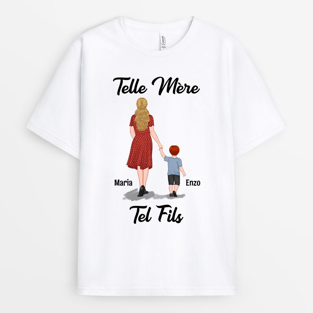 Telle M re Telle Fille Cadeau Personnalis T shirt pour Maman