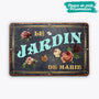 0767Efr2 Cadeau Personnalise Plaque Jardin Maman Mamie
