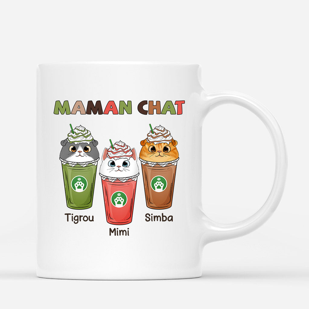 Maman Chat - Cadeau Personnalisé | Mug pour Amoureux des chats