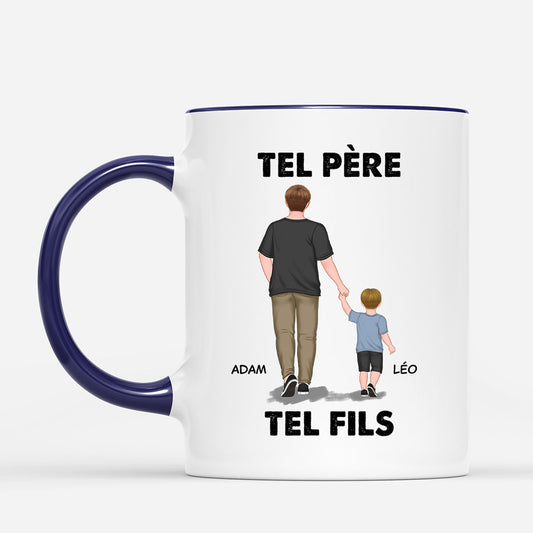 0770MFR2 Cadeau Personnalise Mug Papa Fille Papa Papi