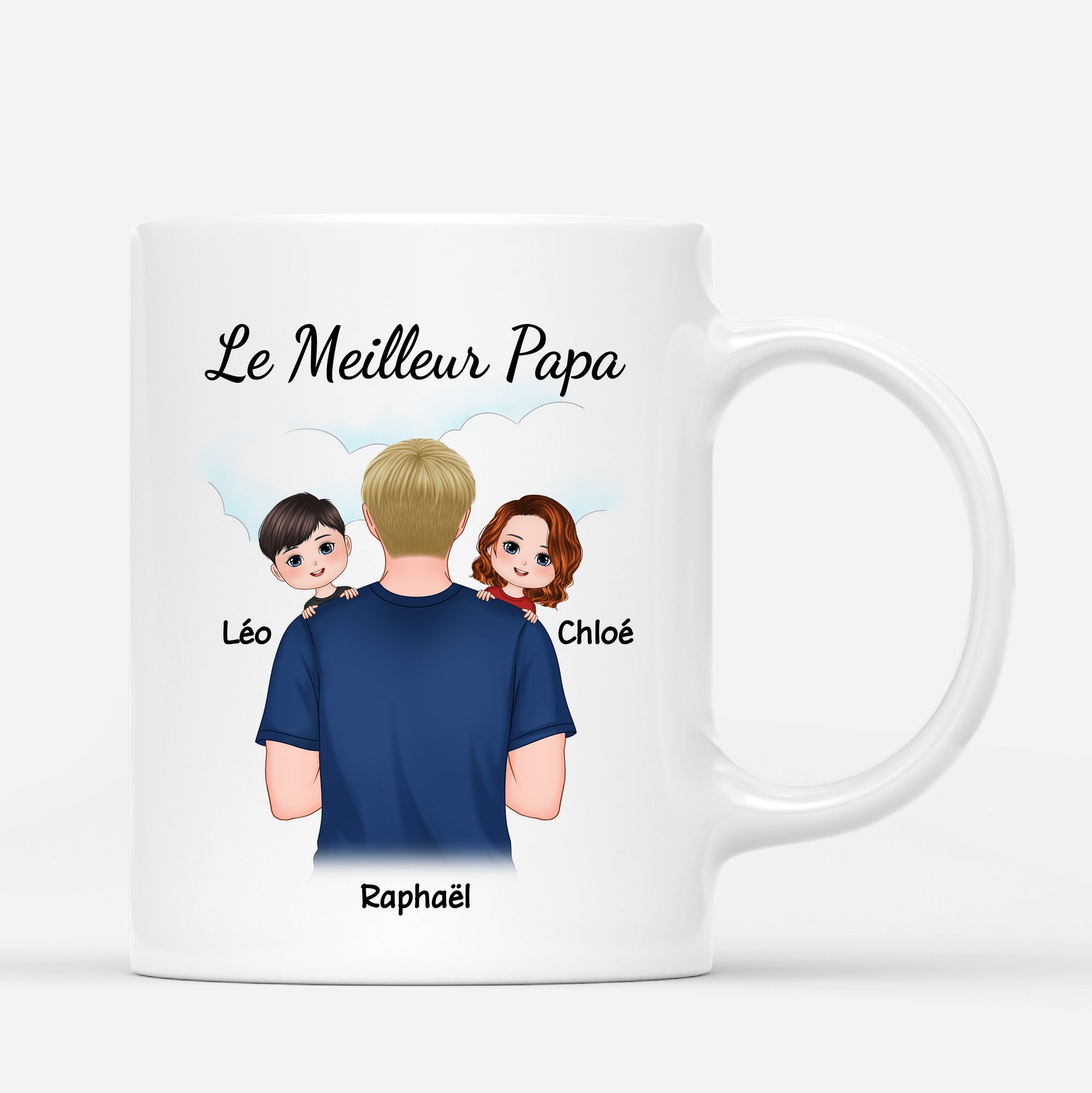 Le Meilleur Papa - Cadeau Personnalisé | Mug pour Papa Papi