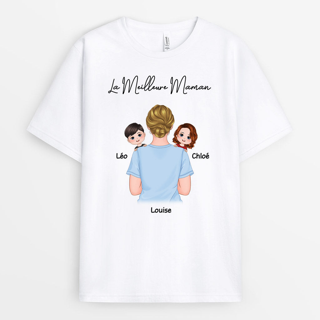 La Meilleure Maman - Cadeau Personnalisé | T-shirt pour Maman Mamie