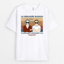 0776AFR2 Cadeau Personnalise T shirt Meilleure Maman Mamie