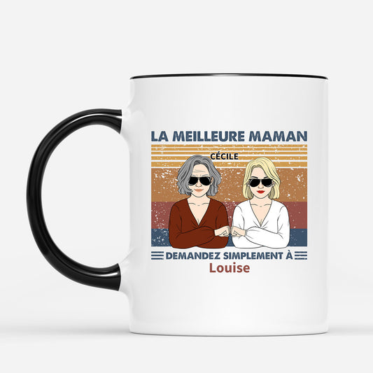 0776MFR2 Cadeau Personnalise Mug Meilleure Maman Mamie