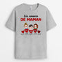 0783AFR2 Cadeau Personnalise T shirt Coeur Maman Mamie
