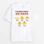 0787AFR1 Cadeau Personnalise T shirt Enfants Papi Papa
