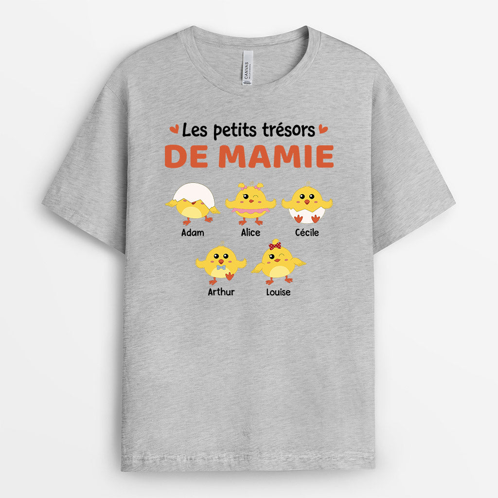 Les Petits Trésors de Mamie Maman - Cadeau Personnalisé | T-shirt pour Mamie Maman