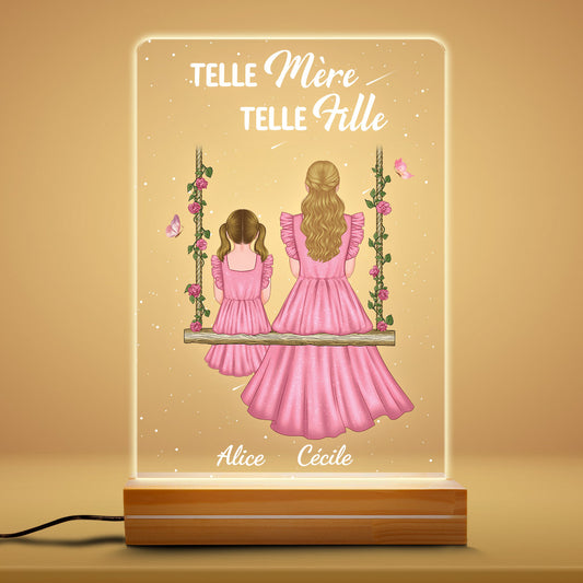 0789LFR1 Cadeau Personnalise Lampe LED 3D Mamie Maman