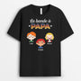 0793AFR1 Cadeau Personnalise T shirt Bande Papa Papi