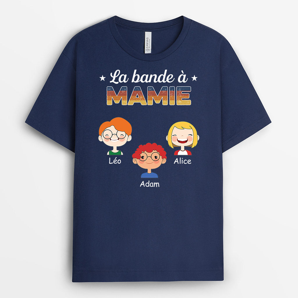 0793AFR2 Cadeau Personnalise T shirt Bande Mamie Maman