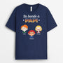 0793AFR2 Cadeau Personnalise T shirt Bande Papa Papi