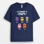 0795AFR2 Cadeau Personnalise T shirt Bande Papa Papi