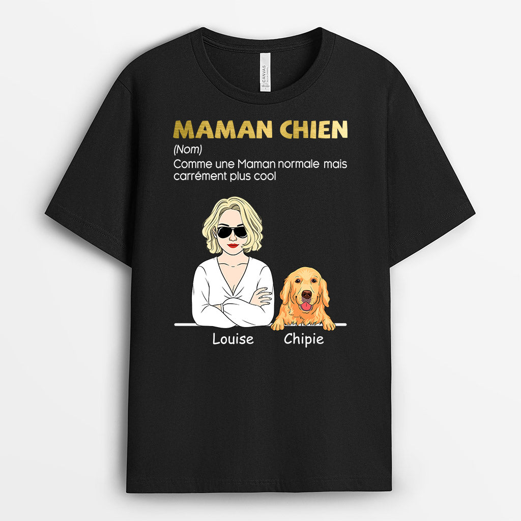 0798AFR3 Cadeau Personnalise T shirt Chat Amoureux des Chiens_e9c5120b 5cd4 4634 a67d 392882207e96