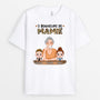 0800AFR1 Cadeau Personnalise T shirt Leopard Mamie Maman