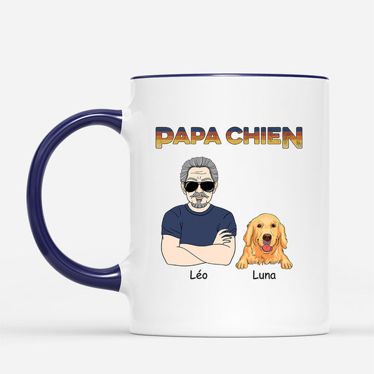 0821MFR2 Cadeau Personnalise Mug Chien Amoureux des Chiens