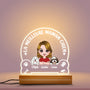 0822LFR2 Cadeau Personnalise Veilleuse LED 3D Chien Amoureux des Chiens