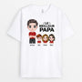 0824AFR2 Cadeau Personnalise T shirt Meilleur Papi Papa