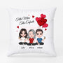 0831PFR1 Cadeau Personnalise Coussin Mere Fille Maman Mamie