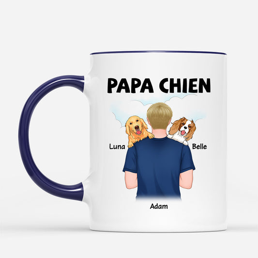 0834MFR2 Cadeau Personnalise Mug Chien Amoureux des Chiens