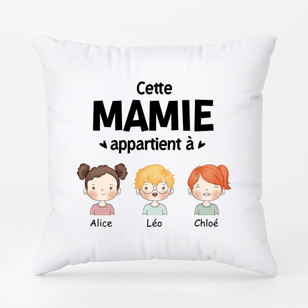 0840PFR2 Cadeau Personnalise Coussin Mamie Maman