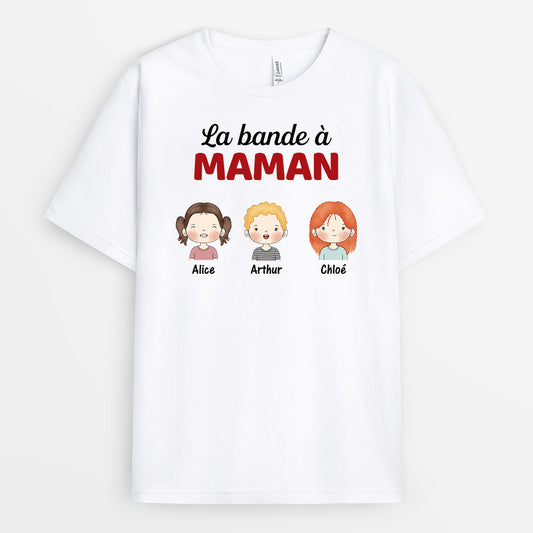 0845AFR1 CadeauPersonnalise T shirt Bande Mamie Maman