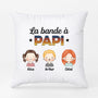 0845PFR2 CadeauPersonnalise Coussin Bande Papa Papi