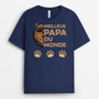 0850AFR1 Cadeau Personnalise T shirt Meilleur Papi Papa