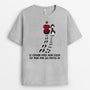 0852AFR2 Cadeau Personnalise T shirt Chemin Amoureux des Chiens