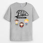 0856AFR2 Cadeau Personnalise T shirt Papa Papi